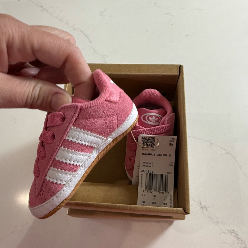 adidas Kids Shoes in Pink and White